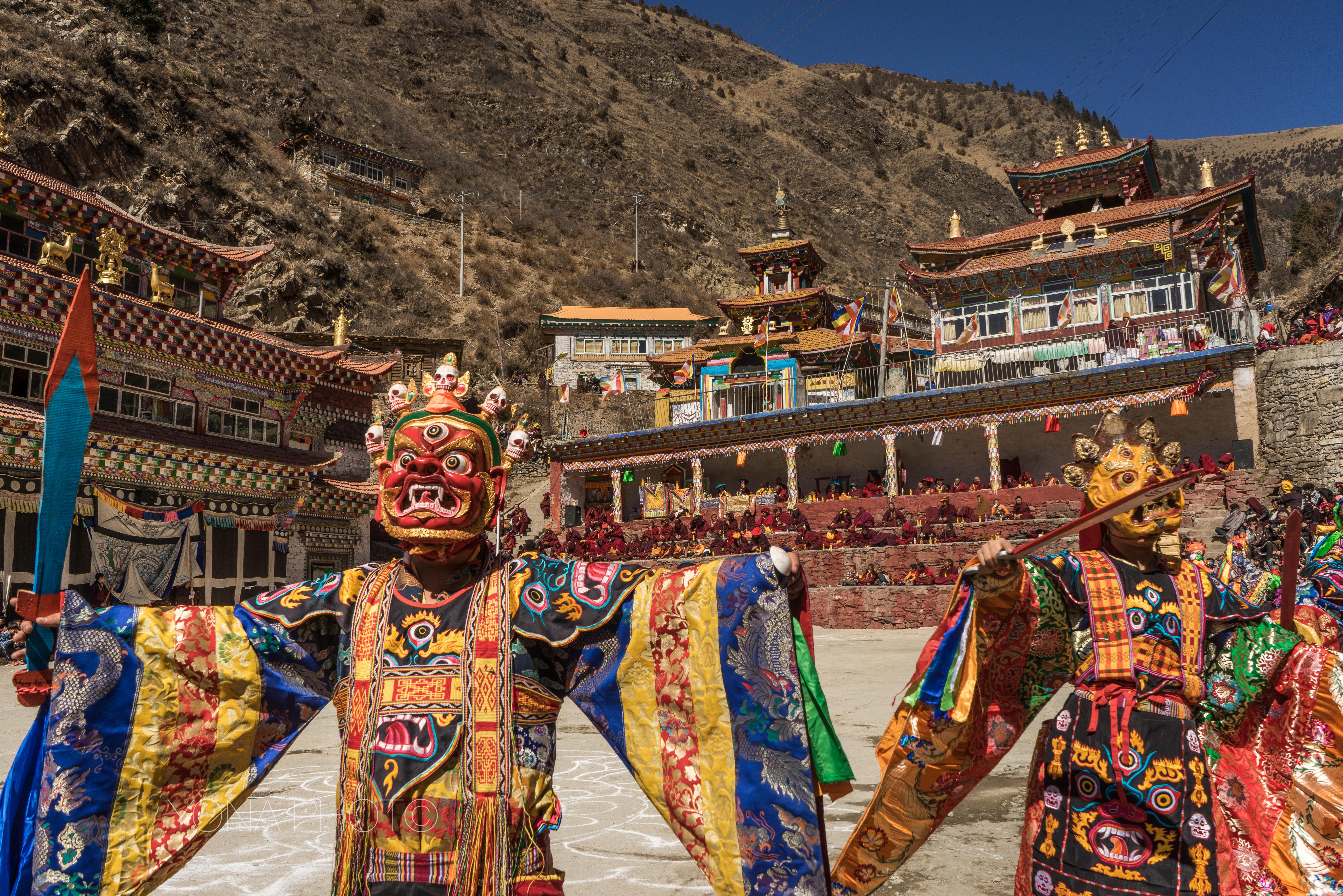 Dancers of the  Dharma Bliss Assembly festival